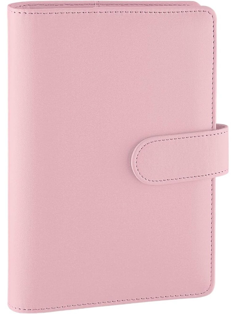 A6 PU Leather Notebook Binder 6 Ring Refillable Budget Binder Cover for A6 Refil